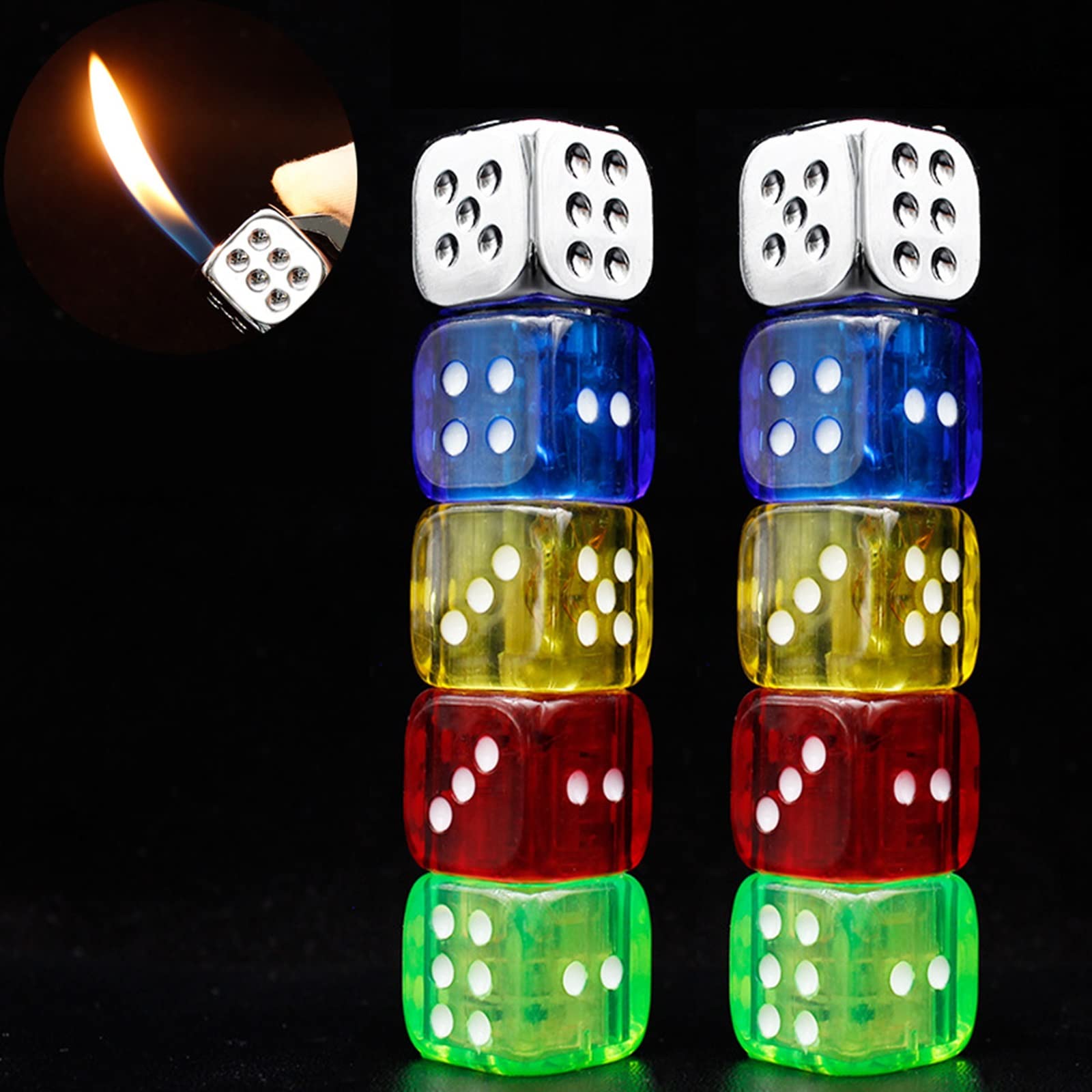 札付き♥️シムランス✕ラコロ✨ Amazon.co.jp: サイコロ型ブタンライター、かわいくて面白いライター